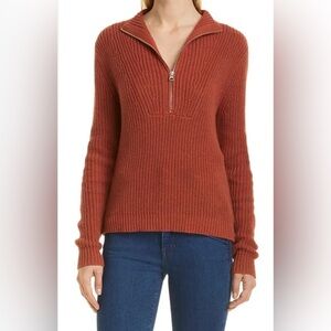 VERONICA BEARD MISTY HALF ZIP SWEATER SIZE MEDIUM NWT